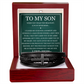 Men's Cross Bracelet - To My Son "Always Remember"