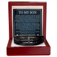 Men's Cross Bracelet - To My Son "Keep Chasing Your Dreams"
