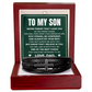 Men's Cross Bracelet - To My Son "Stay Strong, Be Confident"