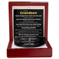 Men's Cross Bracelet - To Our Grandson "We Are Always Proud of You"