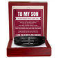 Men's Cross Bracelet - To My Son "Never Forget That I Love You"