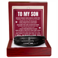 Men's Cross Bracelet - To My Son "Always Keep Me In Your Heart"