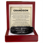 Men's Cross Bracelet - To My Grandson "Have Kindness In Your Heart"