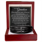 Men's Cross Bracelet - To My Grandson "Let Your Smile Change the World"
