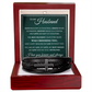 Men's Cross Bracelet - To My Husband "My Love For You Will Never End"
