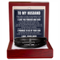 Men's Cross Bracelet - To My Husband "I Promise To Be By Your Side"