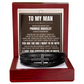 Men's Cross Bracelet - To My Man "I Love You Forever and Always"
