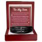 To My Son Men's Cross Bracelet -"You Don't Have to Do it All Alone"