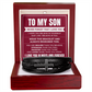 Men's Cross Bracelet - To My Son "Believe in Yourself"