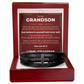 Men's Cross Bracelet - To My Grandson "You Can Do It
