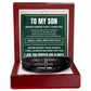Men's Cross Bracelet - To My Son "Never Doubt Your Worth"