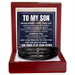 Men's Cross Bracelet - To My Son "I Am Proud To Be Your Father"