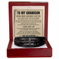 Men's Cross Bracelet - To My Grandson "Follow Your Dreams"