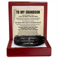 Men's Cross Bracelet - To My Grandson "I Love You More Than Anything"