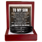 Men's Cross Bracelet - To My Son "I Believe In You"