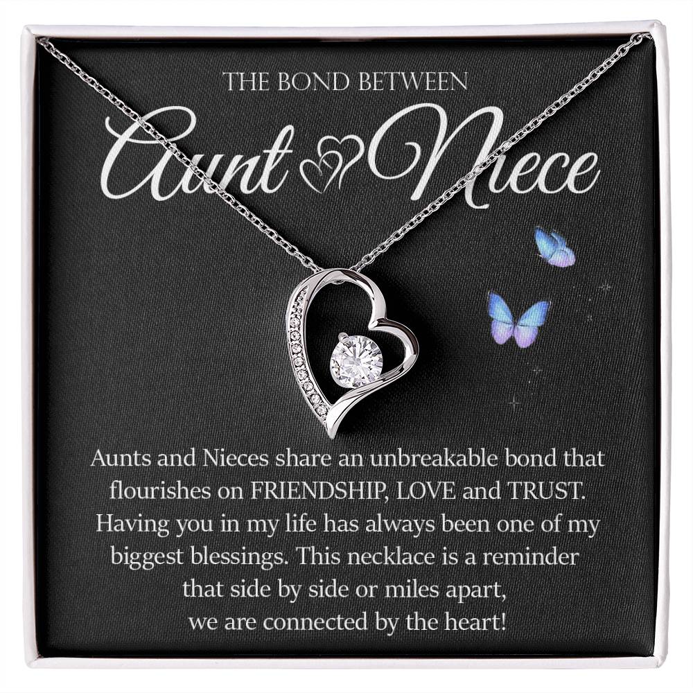 Forever Heart Necklace, Aunt and Niece Gift