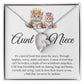Forever Heart Necklace, Aunt and Niece Gift