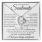 To My Beautiful Soulmate "In Your Arms I Have Found My Happily Ever After" Necklace