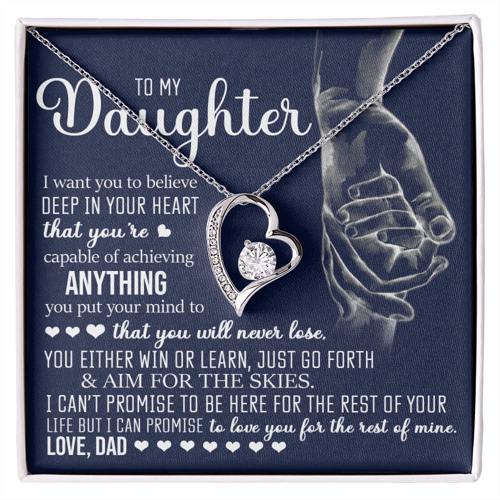 To My Daughter, Forever Love Necklace