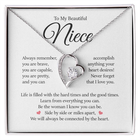 Forever Heart Necklace, Niece Gift