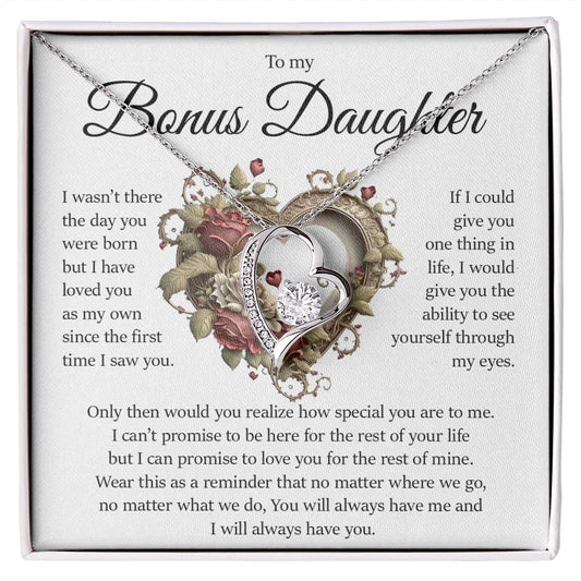 Bonus Daughter Gift, Forever Love Necklace