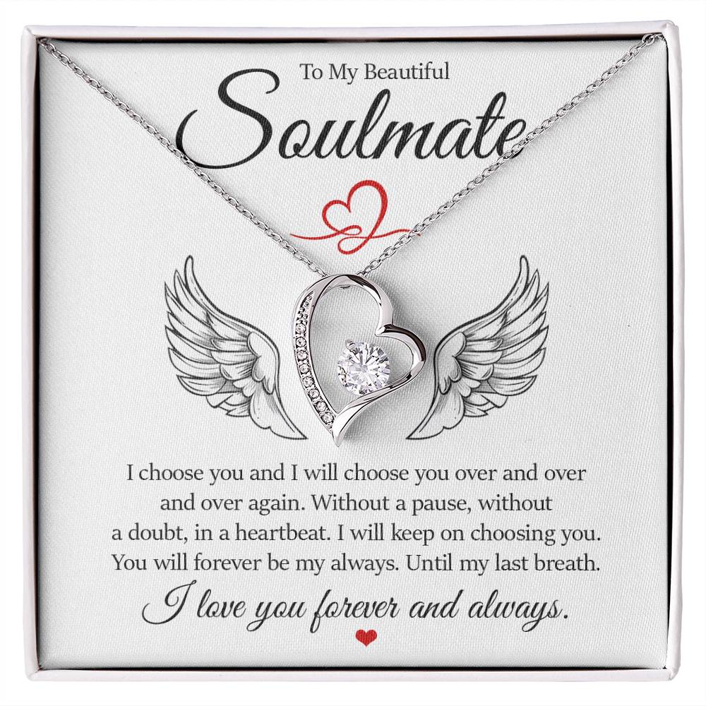 To My Beautiful Soulmate, Forever Love Necklace