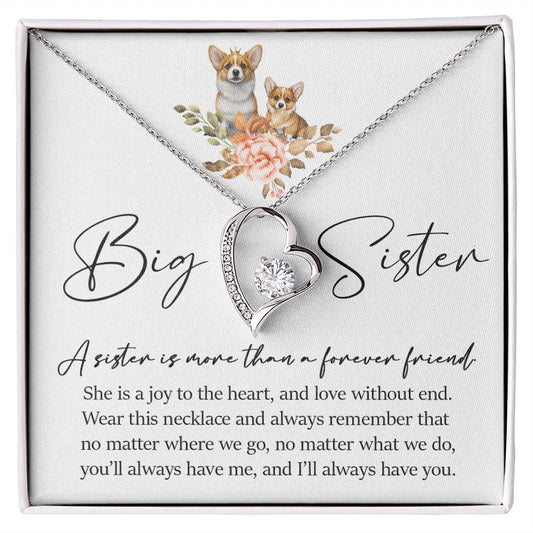 Forever Heart Necklace, Big Sister Gift