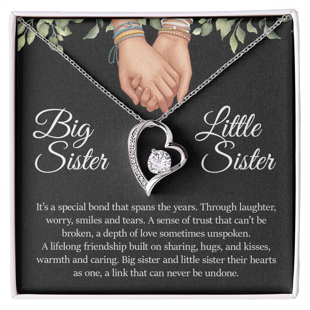 Big Sister Little Sister , Forever Love Necklace