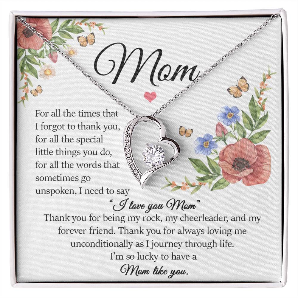 Mom Gift, Forever Love Necklace