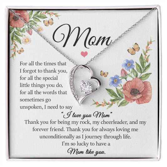 Mom Gift, Forever Love Necklace