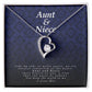 Aunt and Niece Gift, Forever Heart Necklace