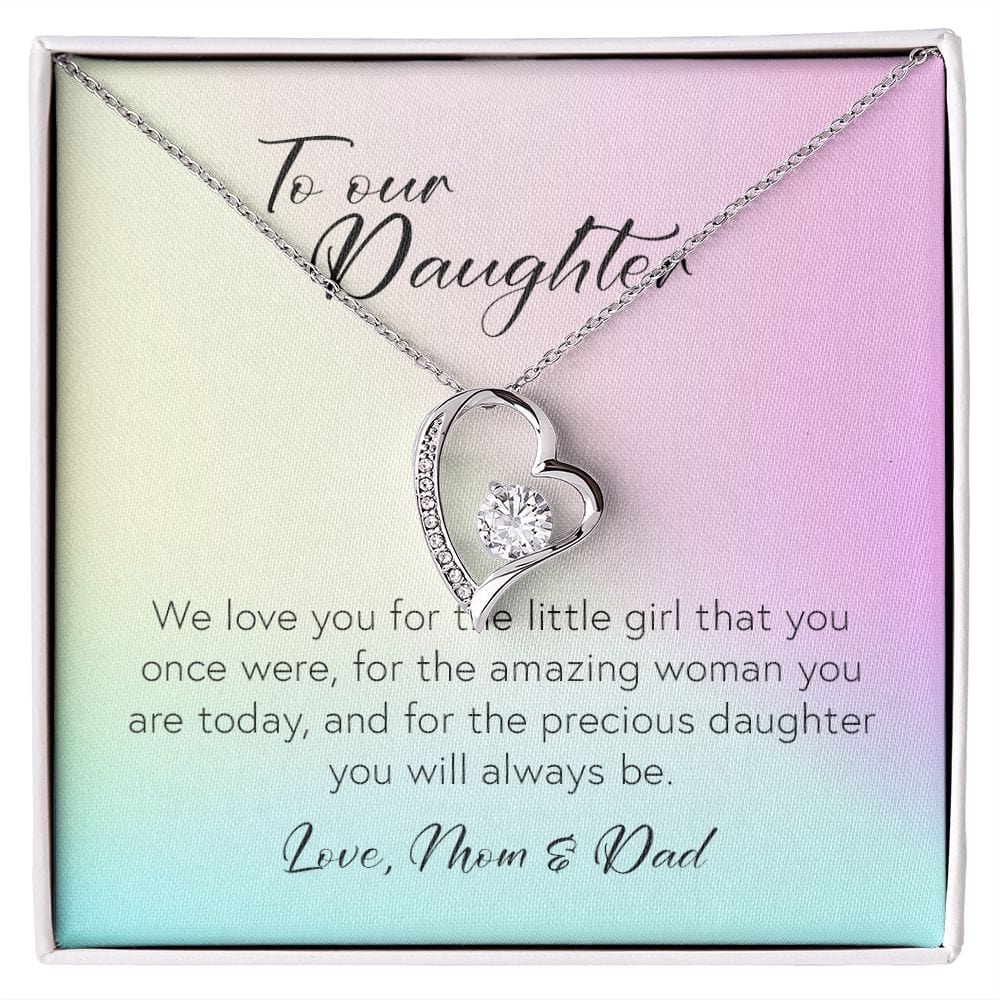 To Our Daughter, Forever Heart Necklace