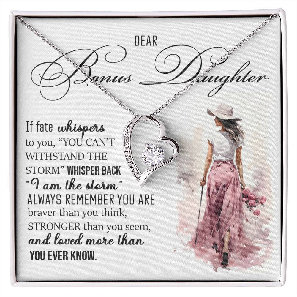 Forever Heart Necklace, Bonus Daughter Gift