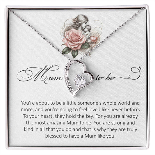 Forever Heart Necklace, Mum To Be