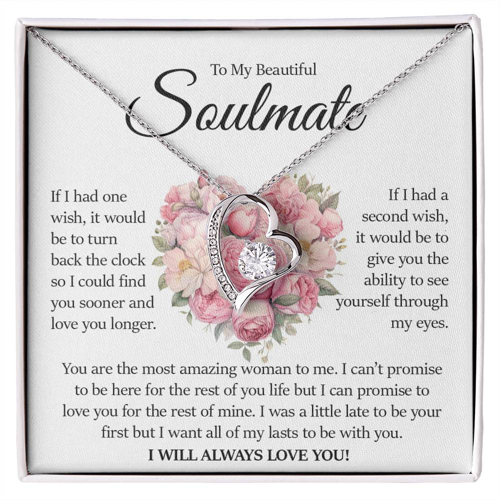 To My Beautiful Soulmate, Forever Love Necklace