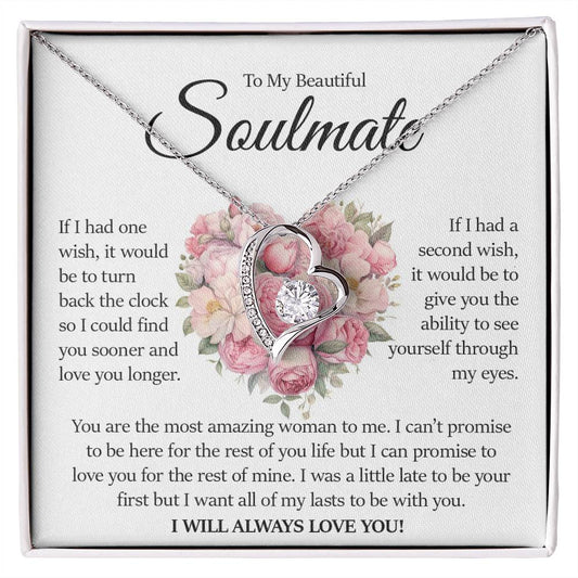 To My Beautiful Soulmate, Forever Love Necklace