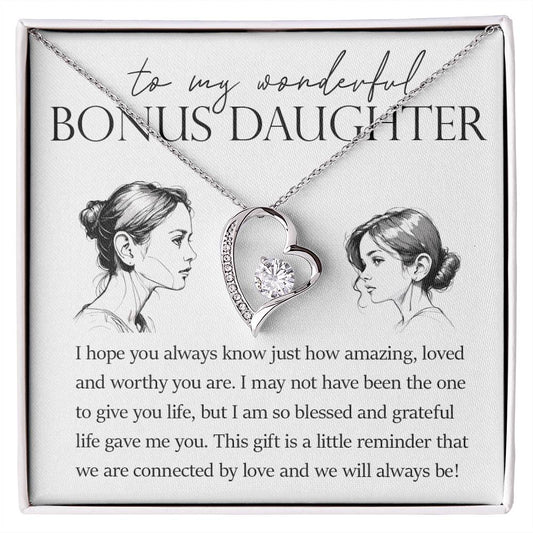 Forever Heart Necklace, Bonus Daughter Gift