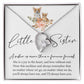 Forever Heart Necklace, Little Sister Gift