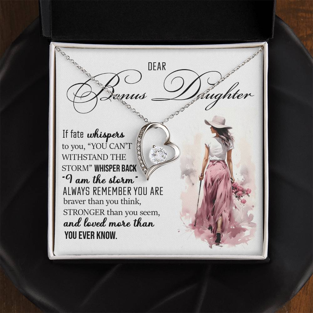 Forever Heart Necklace, Bonus Daughter Gift
