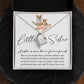 Forever Heart Necklace, Little Sister Gift