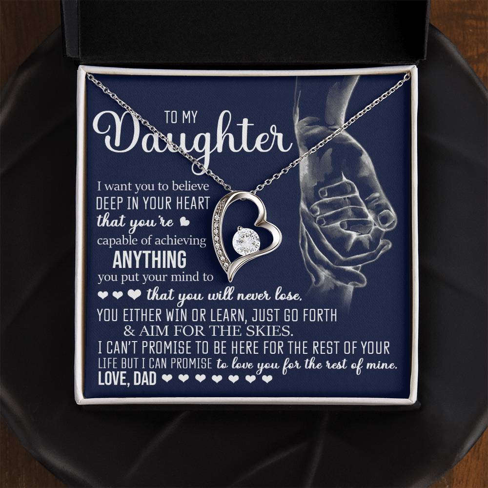 To My Daughter, Forever Love Necklace