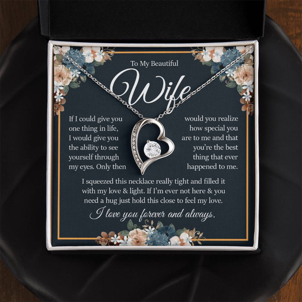 To My Beautiful Wife, Forever Love Necklace