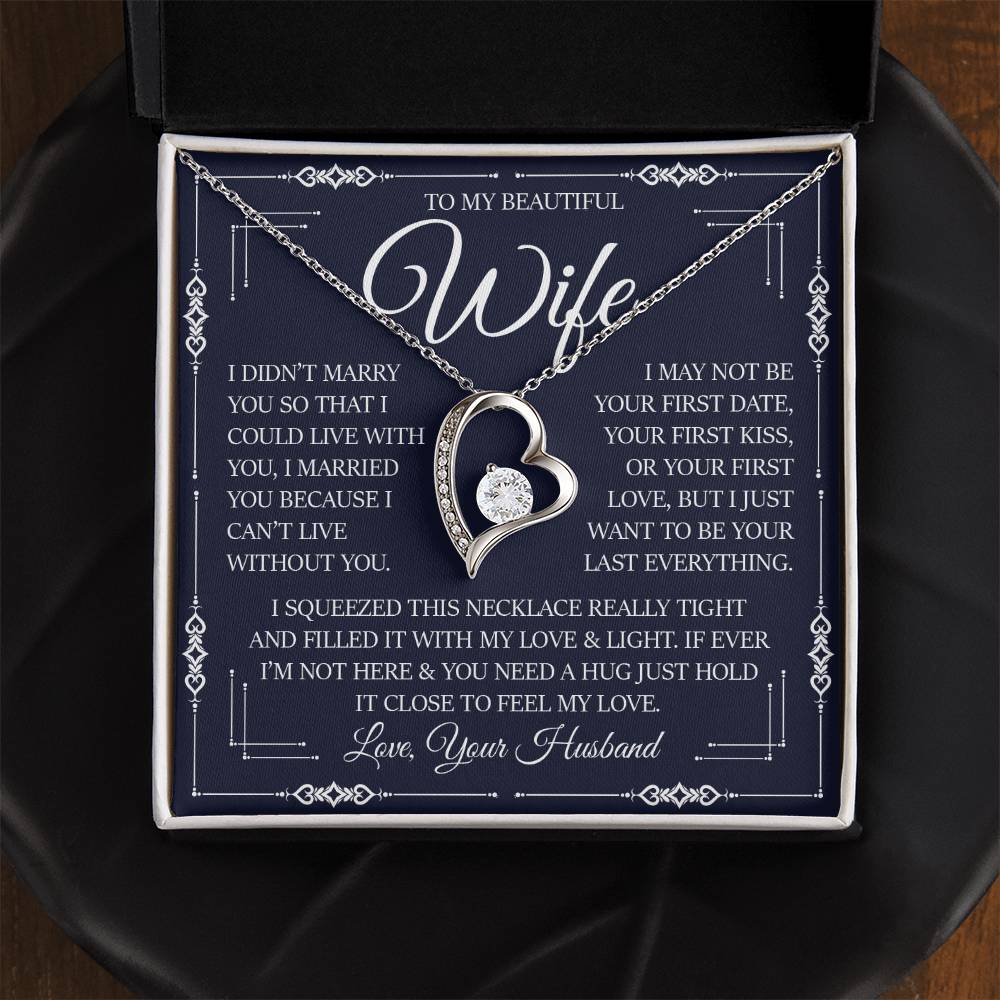 To My Beautiful Wife, Forever Love Necklace