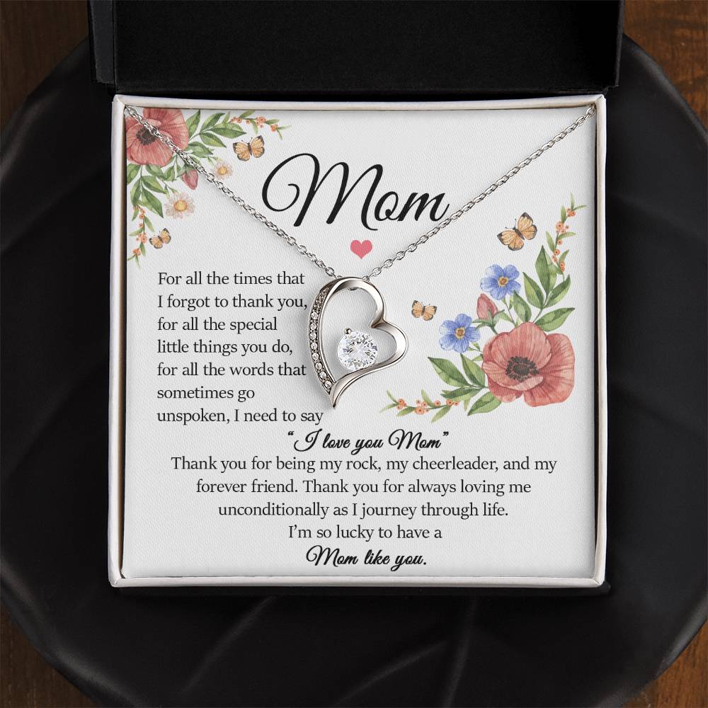 Mom Gift, Forever Love Necklace