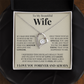 Forever Love Necklace - To My Beautiful Wife "You're The Best Thing That Ever Happened To Me"