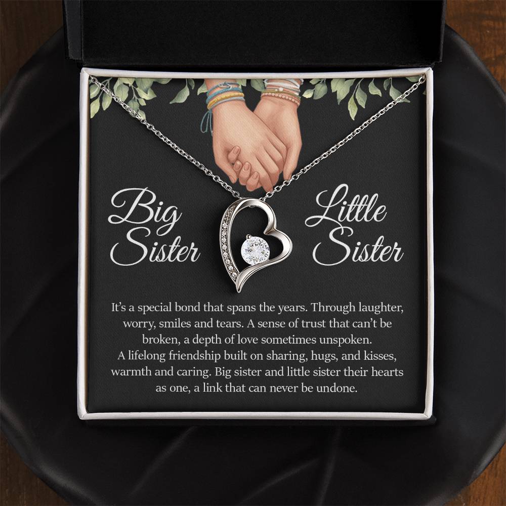 Big Sister Little Sister , Forever Love Necklace