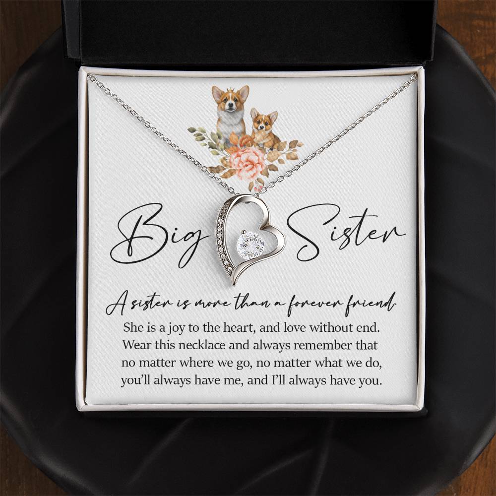 Forever Heart Necklace, Big Sister Gift