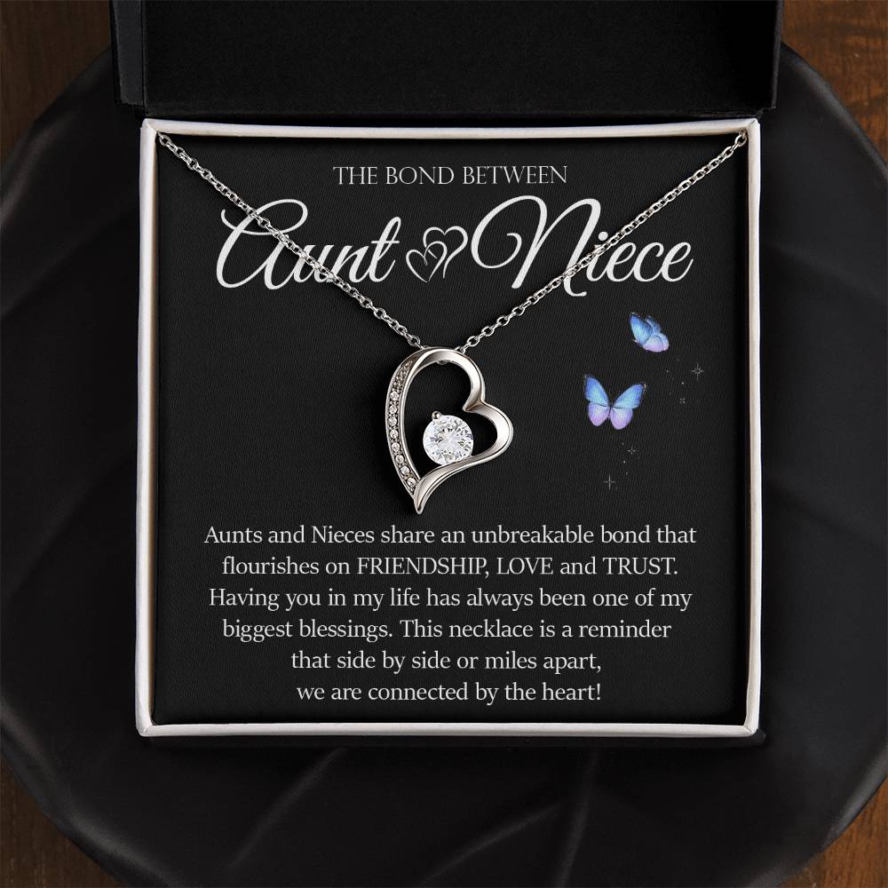 Forever Heart Necklace, Aunt and Niece Gift
