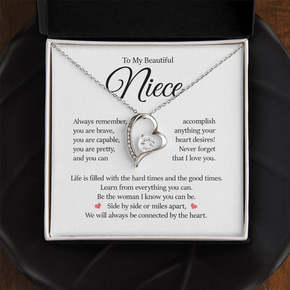 Forever Heart Necklace, Niece Gift