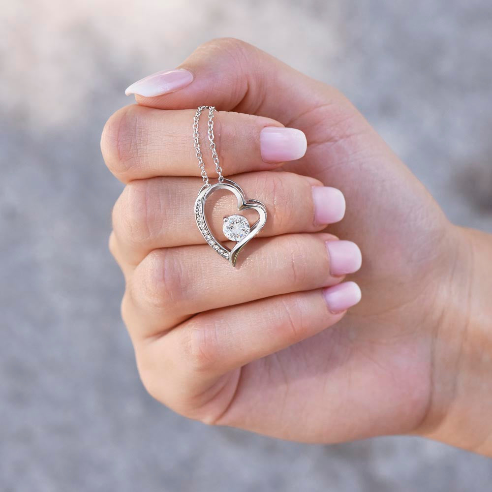 Forever Love Necklace - To My Beautiful Wife "You're The Best Thing That Ever Happened To Me"